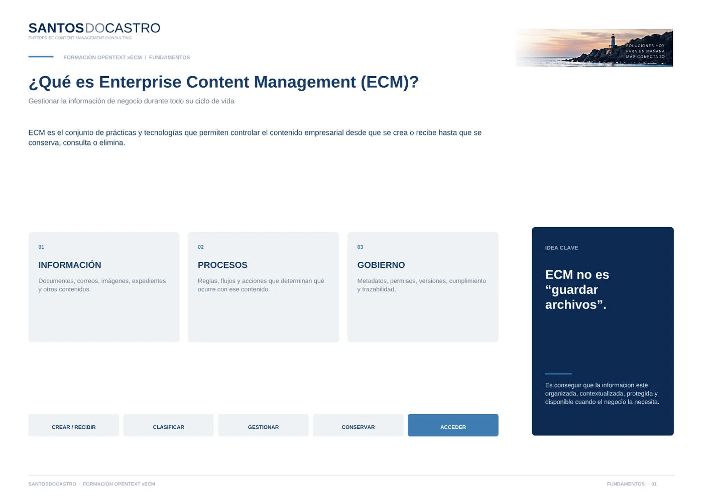 Previsualización de FORMACIÓN OPENTEXT / FUNDAMENTOS